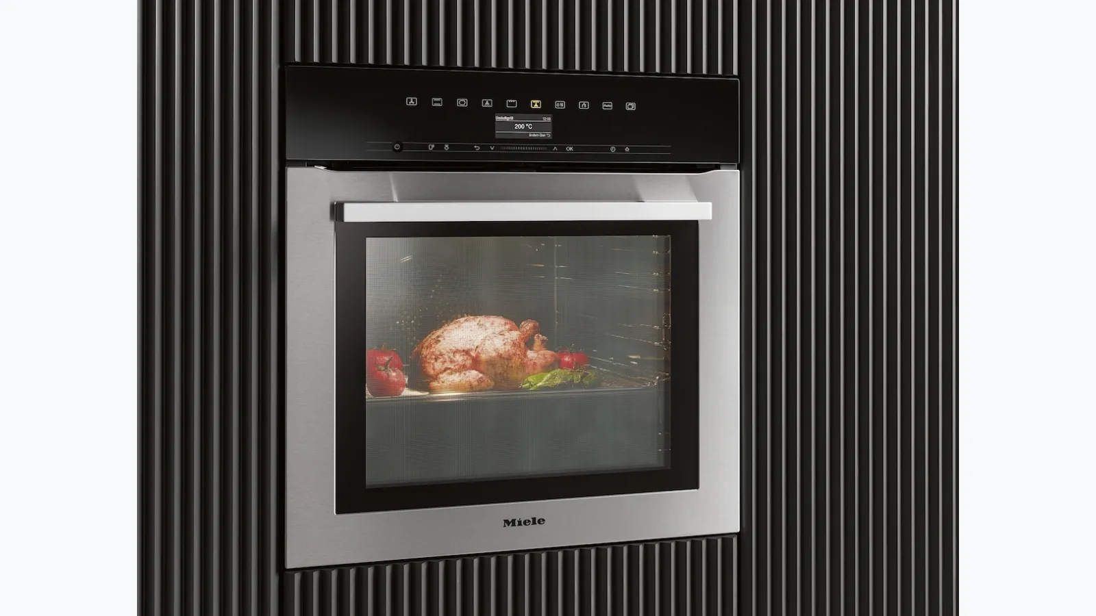 Forno H 7364 BP in acciao inox con sonda termometrica ed illuminazione Led di Miele