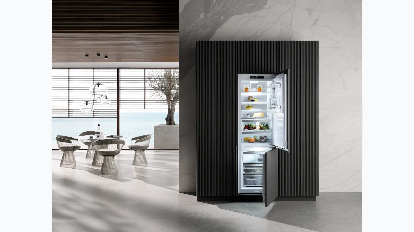Frigorifero Congelatore KFN7795D da incasso con Ice Maker di Miele