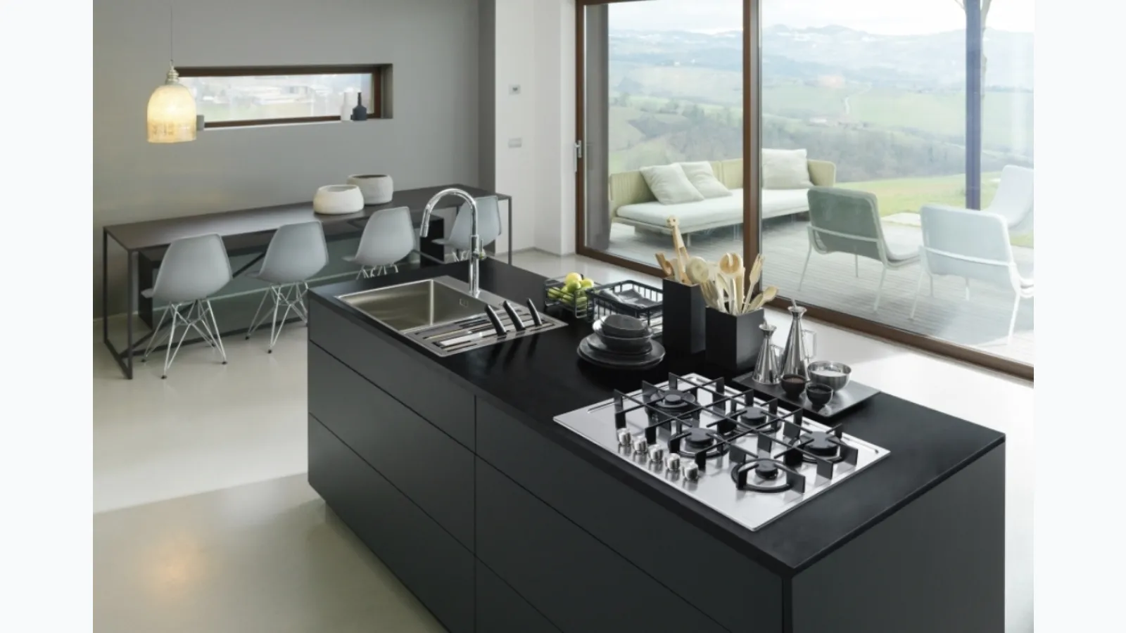 Piano cottura Maris FHMA 755 Inox Satinato di Franke