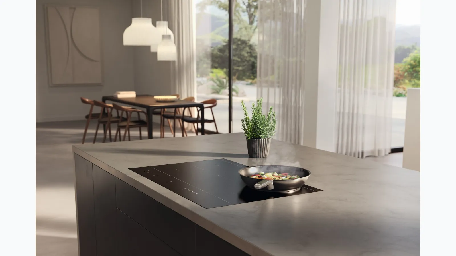Piano Cottura a induzione KM 7576 FL 125 Gala Ed di Miele