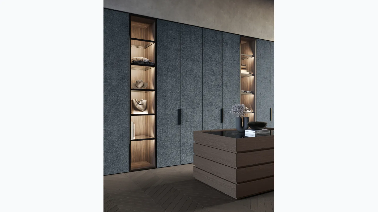 Armadio con ante battenti Fab Denim di Olivieri