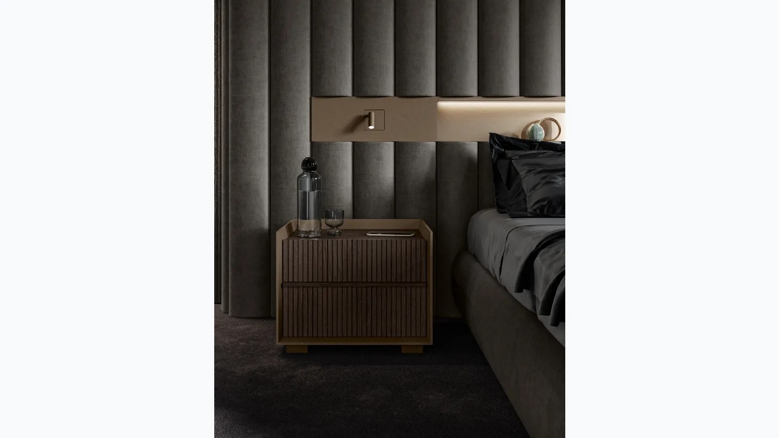 Comodino Dress Code Rovere Moka di Olivieri