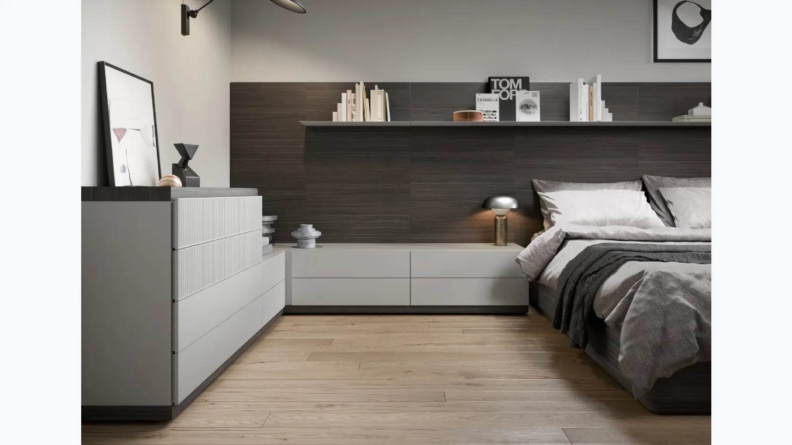 Comodino Easy System di Novamobili