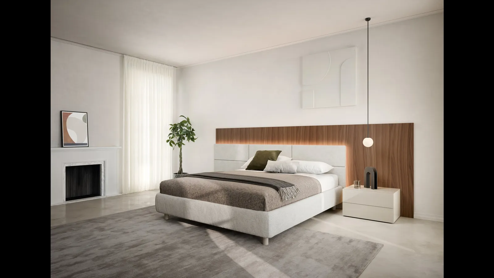 Letto Testiera Space di Novamobili