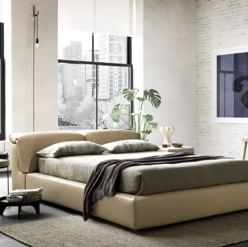 Letto con testiera reclinabile William di Valentini