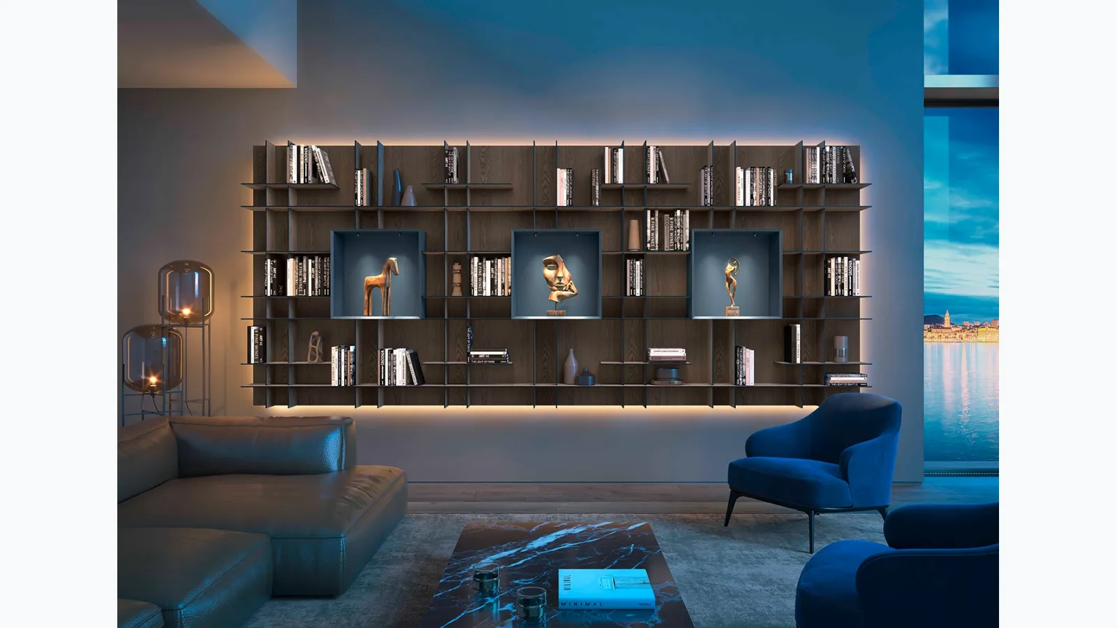 Libreria sospesa Movida in Rovere di Olivieri