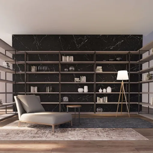 Libreria angolare divisoria componibile New York di Olivieri