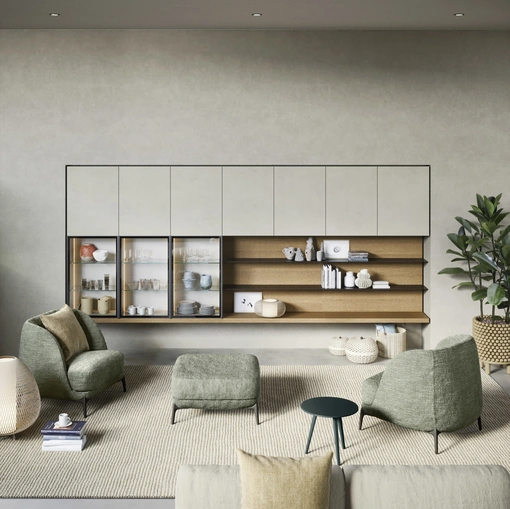 Parete Attrezzata Mensole e piani a muro di Novamobili