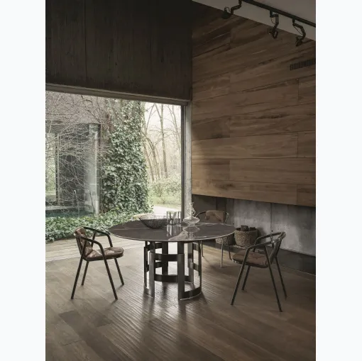 Tavolo Imperial Rotondo in SuperMarmo di Bontempi