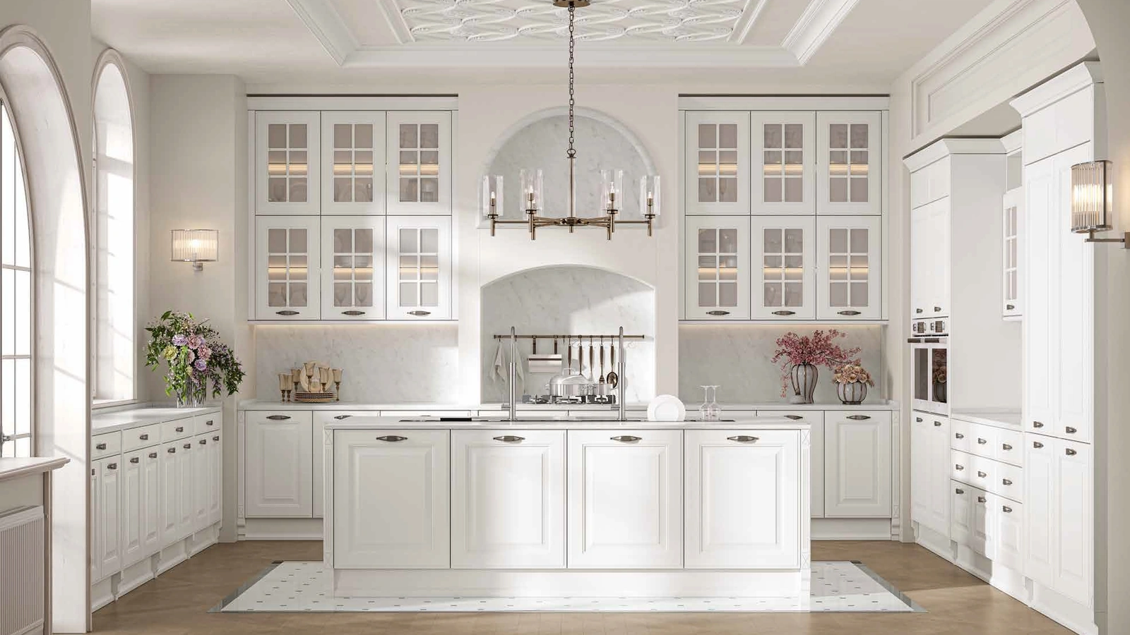 Cucina Classica con isola Afrodite Liberty di Arrex