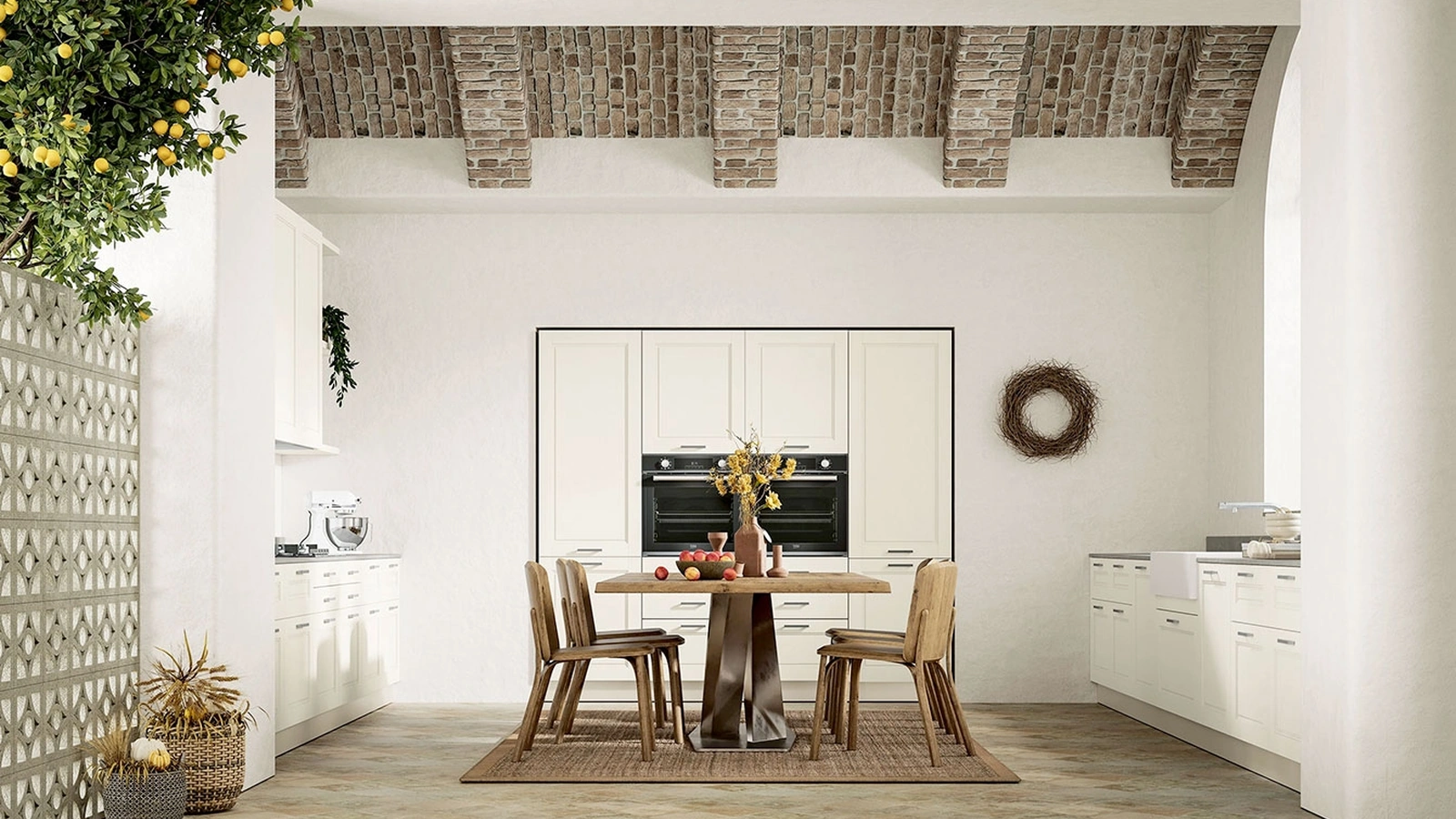Cucina Classica ad angolo Alice Mediterraneo di Arrex