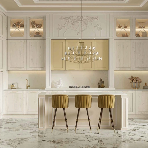 Cucina Classica con isola Eva Luxury di Arrex