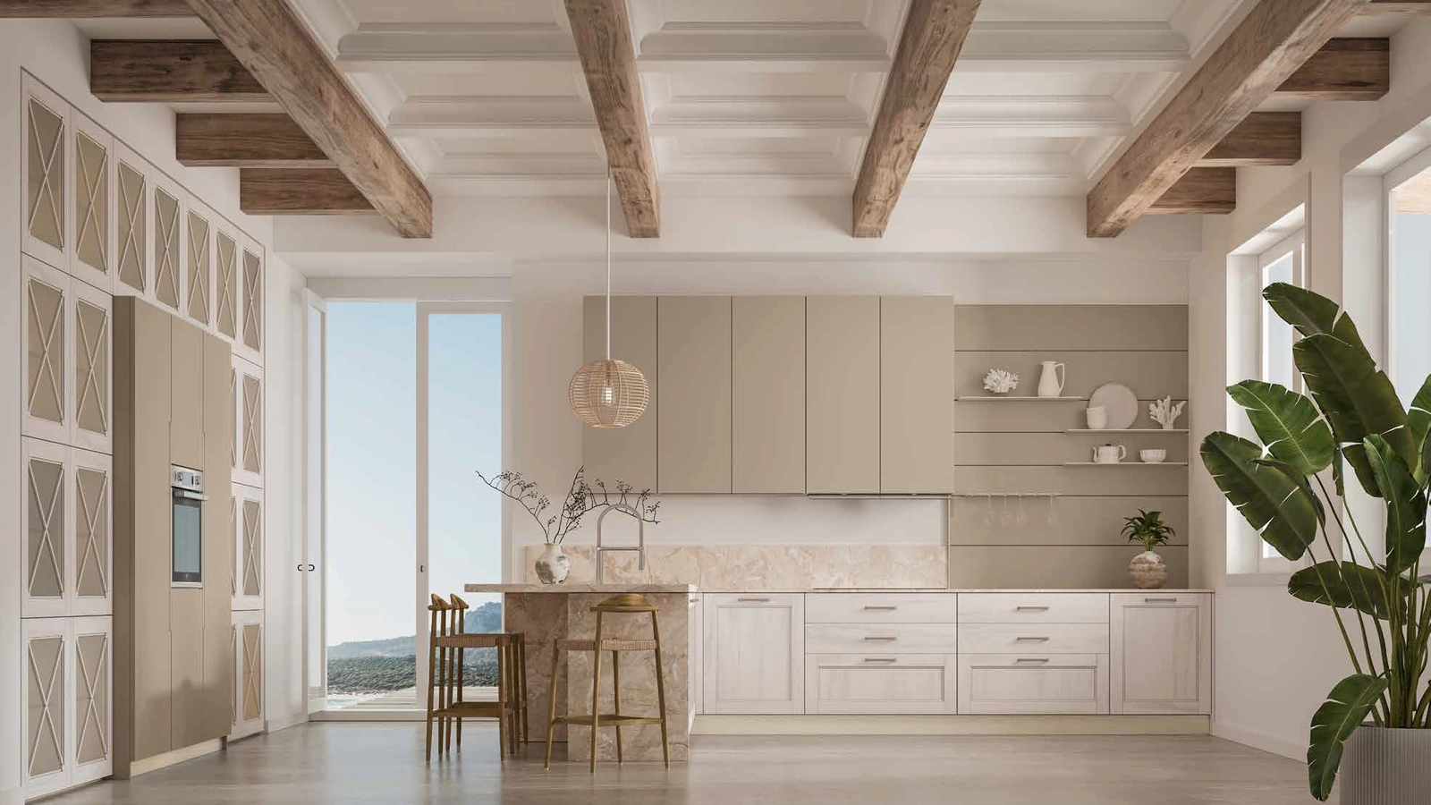 Cucina Classica con penisola Eva Marinaro di Arrex