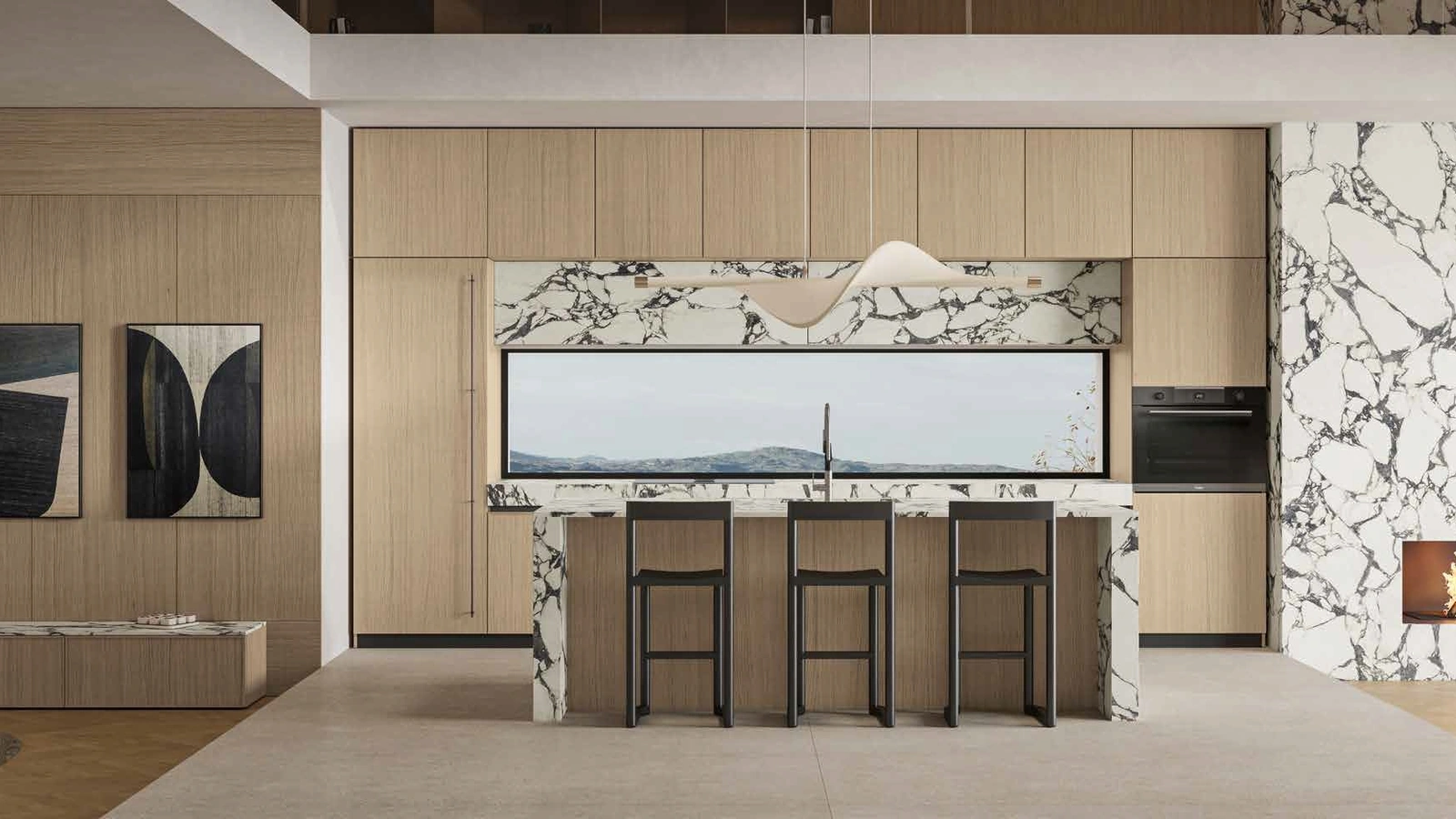 Cucina Moderna con isola Daytona Elegant di Arrex