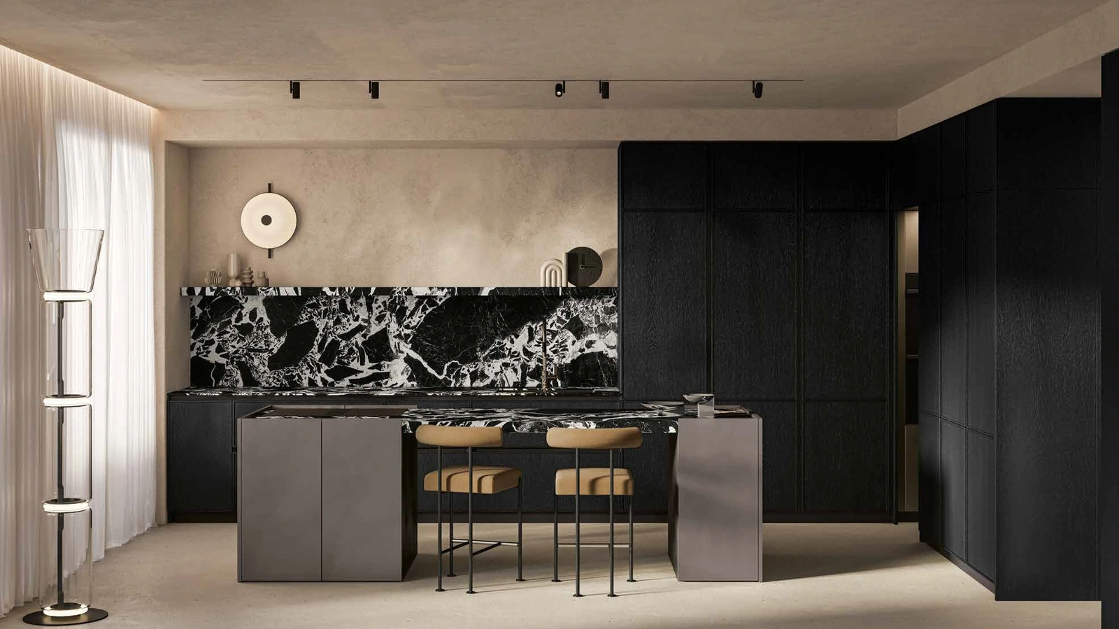 Cucina Moderna con isola Daytona Identity di Arrex