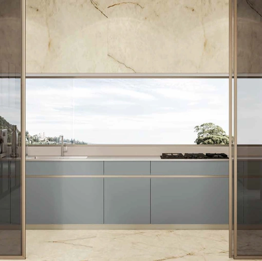 Cucina Moderna lineare Daytona Natural di Arrex