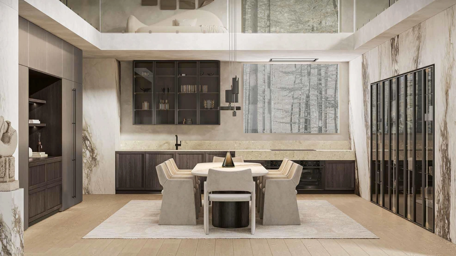 Cucina Moderna ad angolo Megan Luxury di Arrex