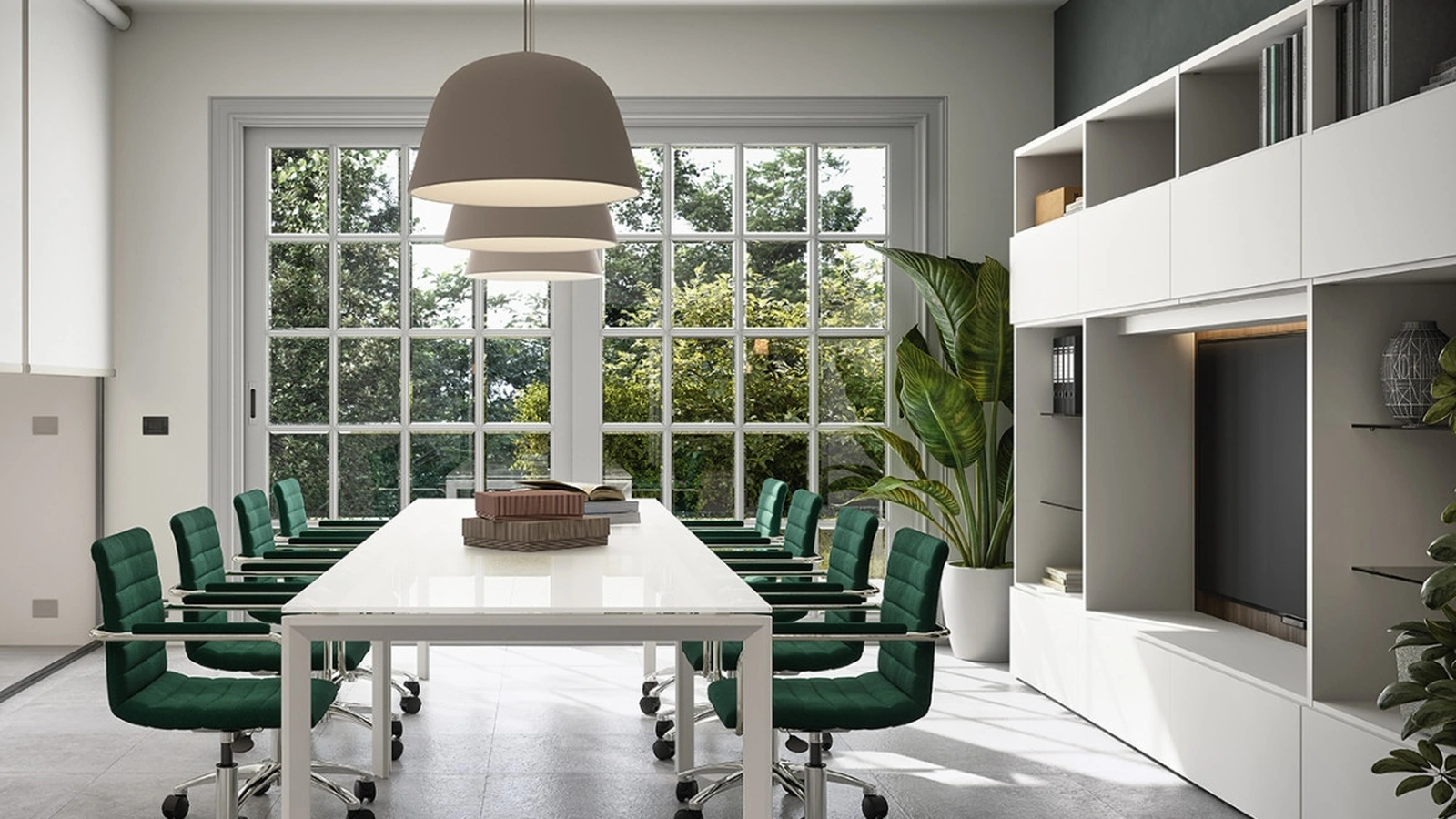 Mobile Ufficio Libreria a muro 05C di Cinquanta3